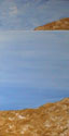 Mar azul y ocre D�ptico 1